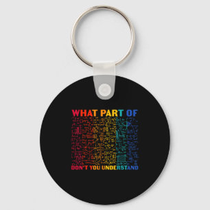 Nerdy What Part Of Math Dont You Understand Algebr Key Ring
