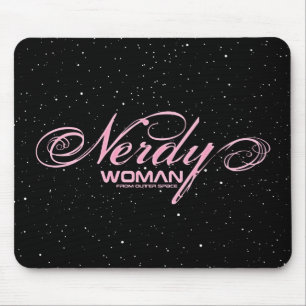 Nerdy Woman FOS Mouse Mat