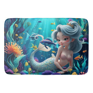 Nerina – The Gentle Mermaid of Coral Dreams. Bath Mat