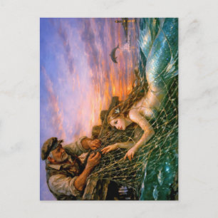Nerithea and the Moral Catch - Fisherman’s Dilemma Postcard