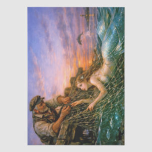 Nerithea and the Moral Catch - Fisherman’s Dilemma Tissue Paper