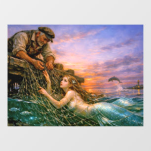 Nerithea and the Moral Catch - Fisherman’s Dilemma Window Cling