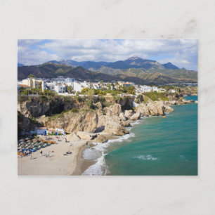 Nerja Coastline in Spain Postcard
