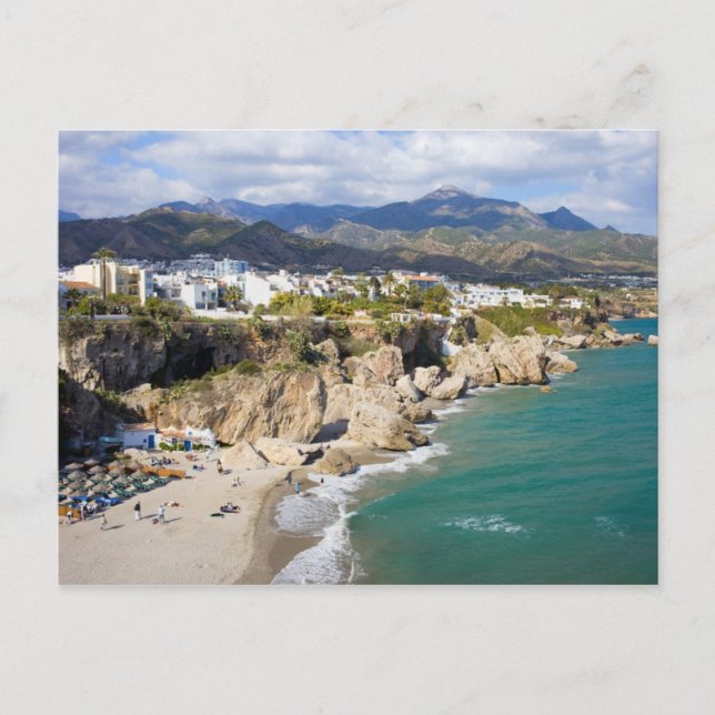 Nerja Coastline in Spain Postcard (Front)