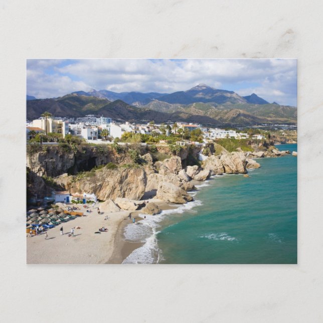 Nerja Coastline in Spain Postcard (Front)