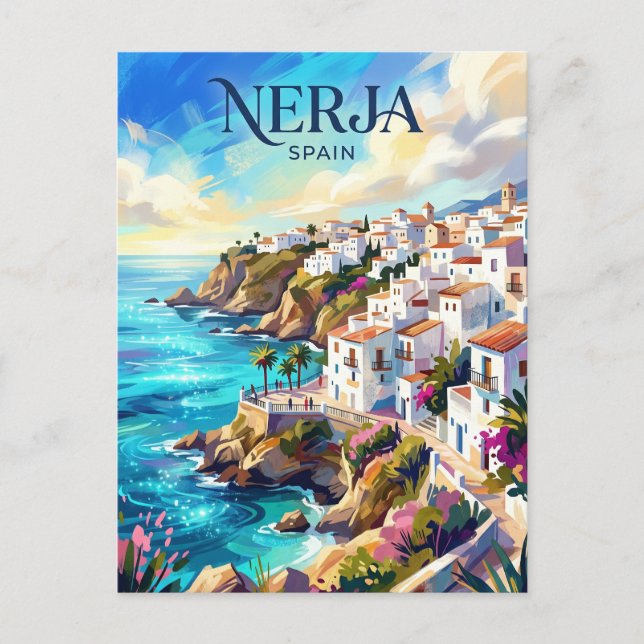 Nerja Spain Postcard (Front)