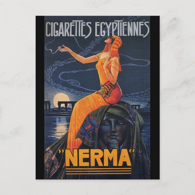 NERMA Cigarettes Egyptiennes Postcard (Front)