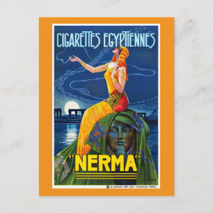 Nerma France Vintage Advertising Poster Restored Postcard