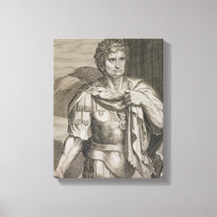 Nero Claudius Caesar Emperor of Rome 54-68 AD engr Canvas Print
