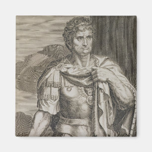 Nero Claudius Caesar Emperor of Rome 54-68 AD engr Magnet