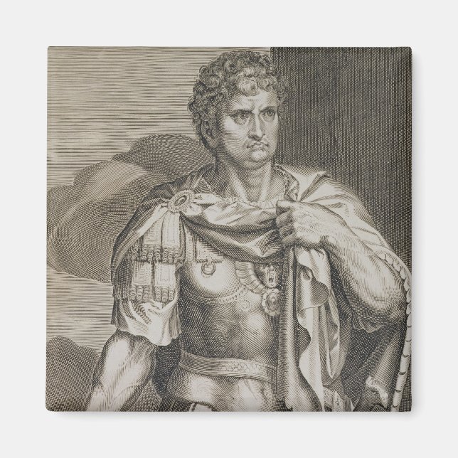 Nero Claudius Caesar Emperor of Rome 54-68 AD engr Magnet (Front)