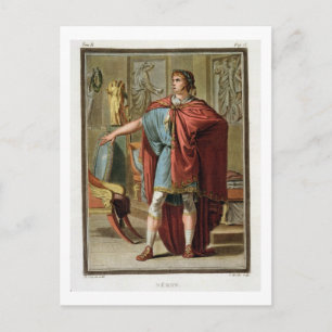 Nero, costume for 'Britannicus' by Jean Racine, fr Postcard