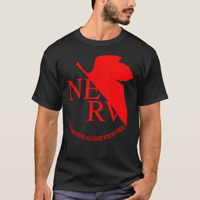 Nerv Logo, Neon Genesis Evangelion Essential T-Shi T-Shirt (Front)
