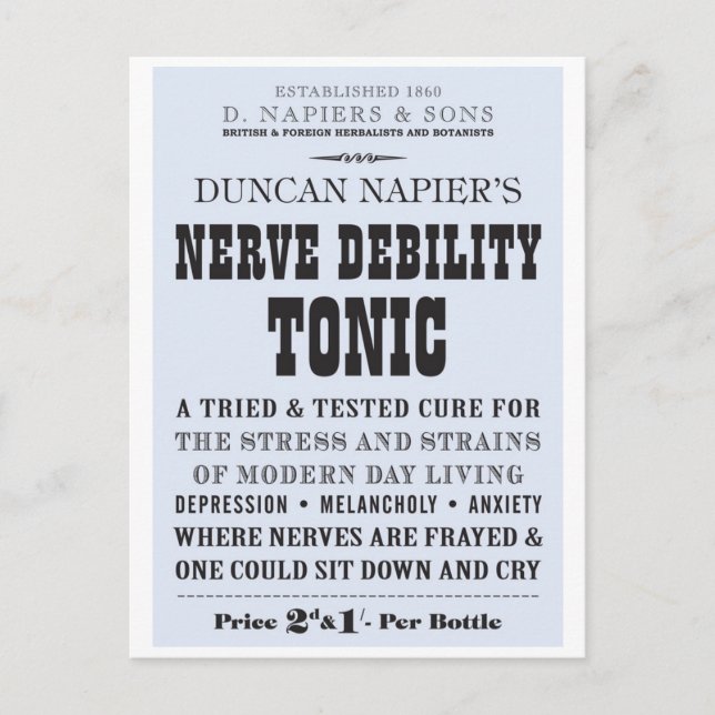 Nerve Tonic Postcard (Front)