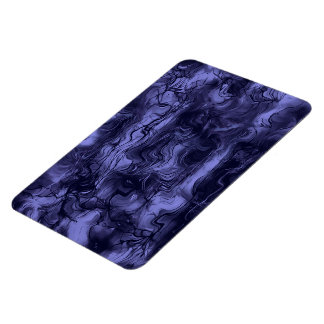Nervous Energy Grungy Abstract Art Cerulean Blue Magnet