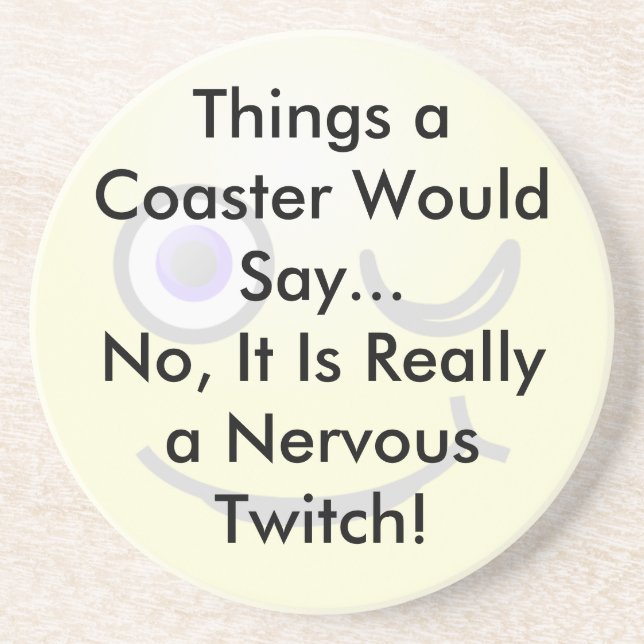 Nervous Twitch Coaster (Front)