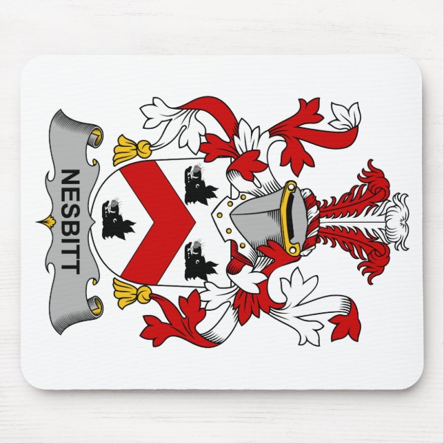 Nesbitt Family Crest Mouse Mat (Front)