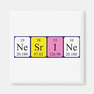 Nesrine periodic table name magnet