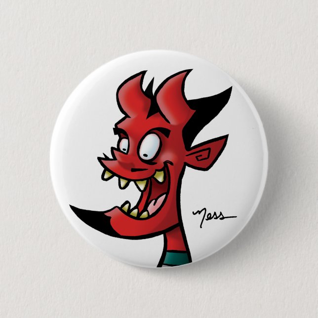 NESS DEVIL 00 6 CM ROUND BADGE (Front)