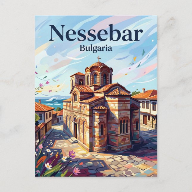 Nessebar Bulgaria Postcard (Front)