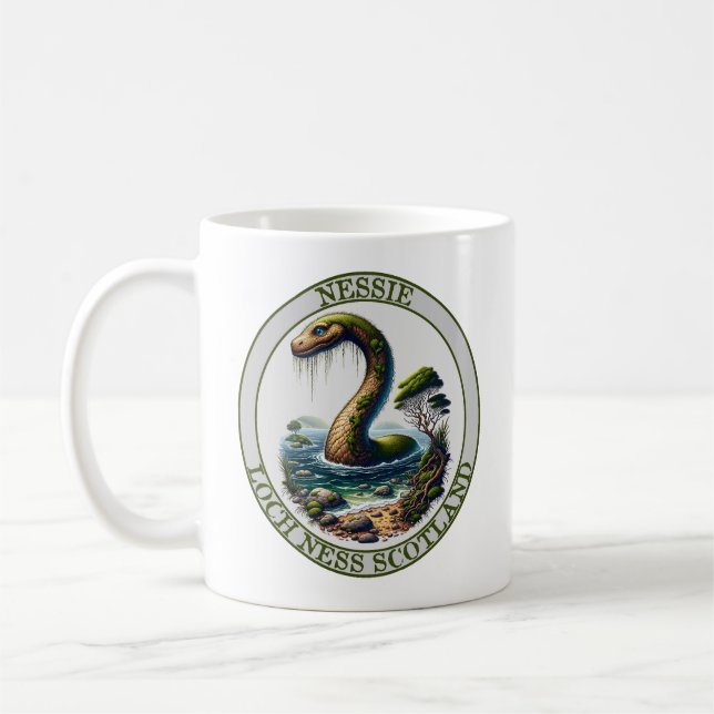 Nessie Loch Ness Scotland Coffee Mug (Left)