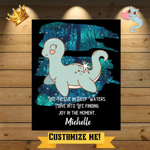 Nessie Motivational Cryptid Poster
