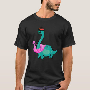 Nessie Pink Flamingo Inflatable Loch Ness Monster T-Shirt