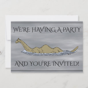 Nessie the Loch Ness Monster Invitation