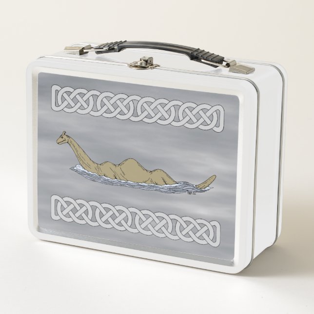 Nessie the Loch Ness Monster Metal Lunch Box (Front)