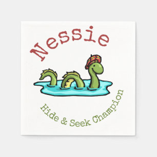Nessie, the Loch Ness Monster Napkin