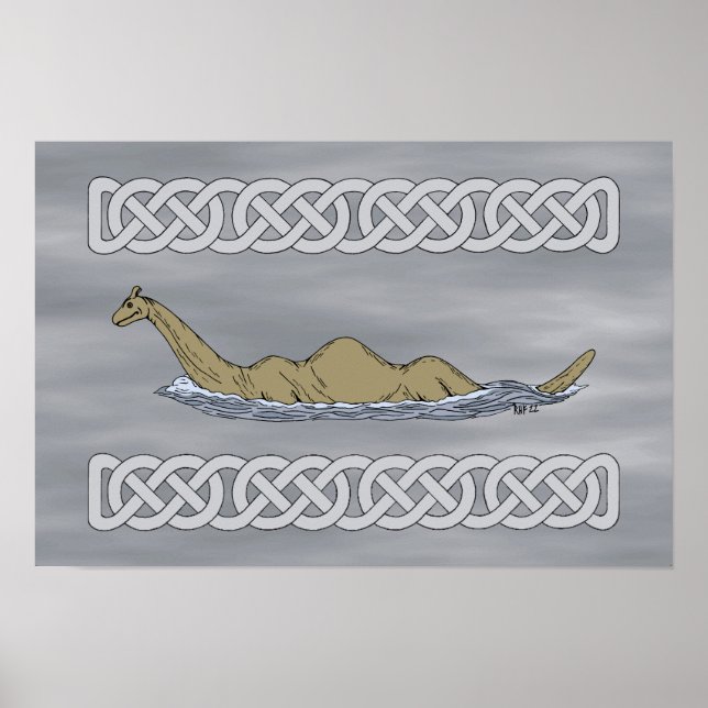 Nessie the Loch Ness Monster Poster (Front)