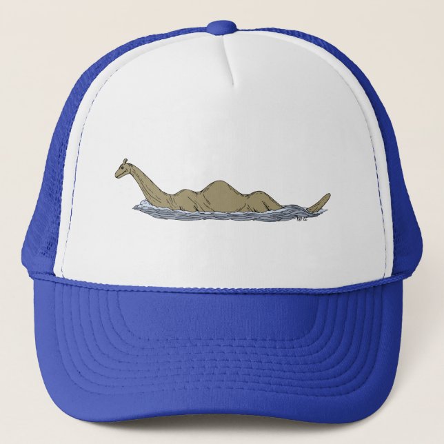 Nessie the Loch Ness Monster Trucker Hat (Front)