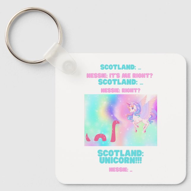 Nessie/Unicorn Keychain (Front)