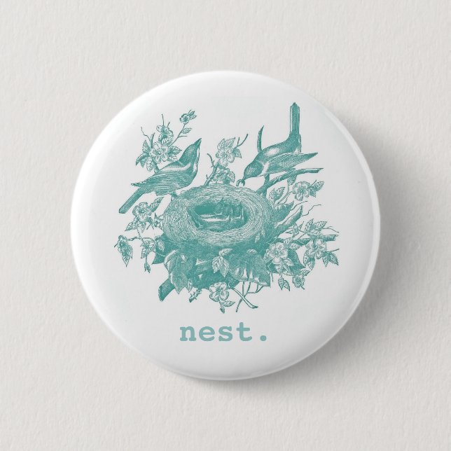 Nest 6 Cm Round Badge (Front)