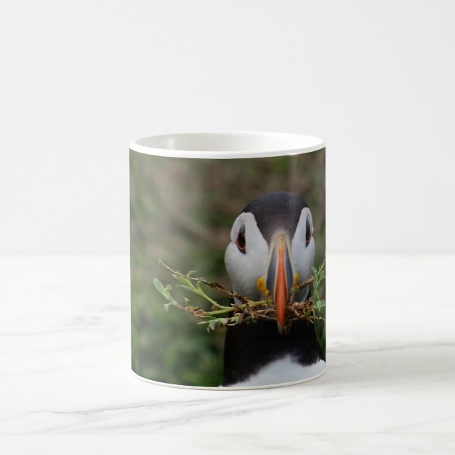 Nest Builder Puffin Coffee Mug (Center)