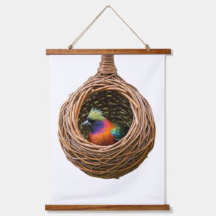 Nest of a Weaverbird Hanging Tapestry