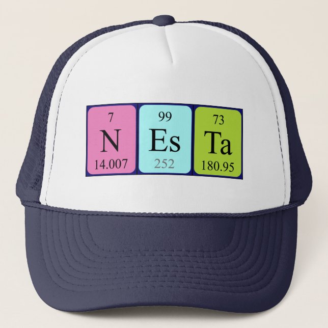 Nesta periodic table name hat 1 (Front)