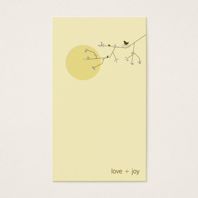 Nesting Bird Family Baby Shower DIY Favour Gift Ta (Front)