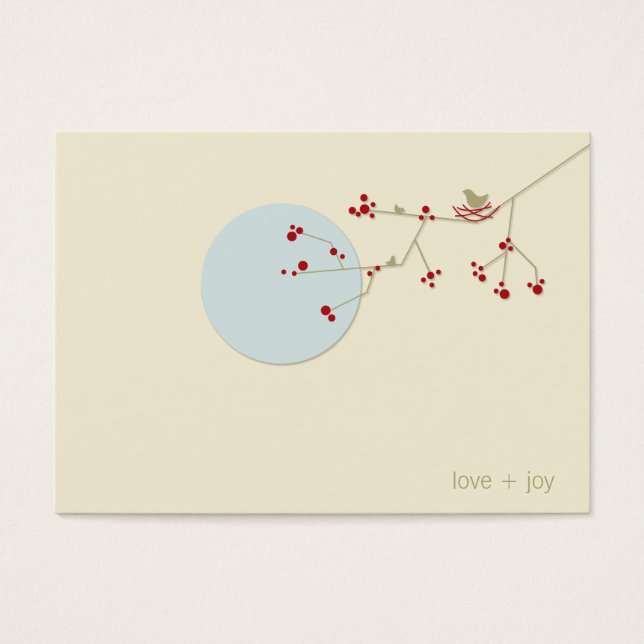 Nesting Bird Family Baby Shower DIY Favour Gift Ta (Front)