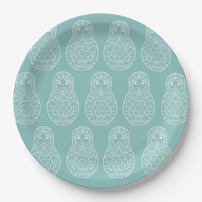 Nesting Doll Paper Plate (Front)