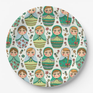 Nesting Doll Paper Plate