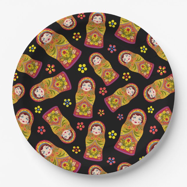 Nesting Doll Paper Plate (Front)