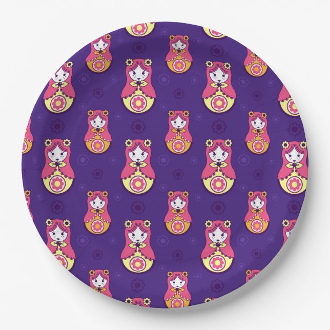 Nesting Doll Paper Plate (Front)