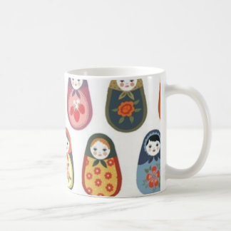 Nesting doll print coffee mug