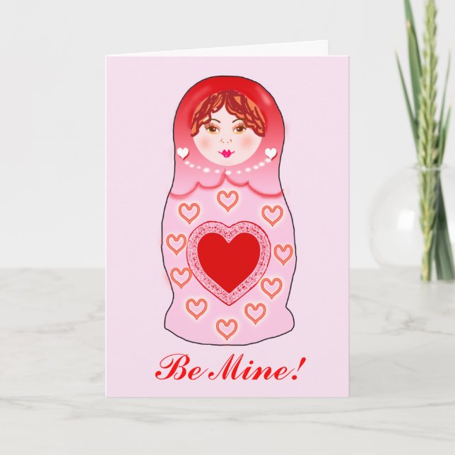 Nesting Doll Valentine Card (Front)