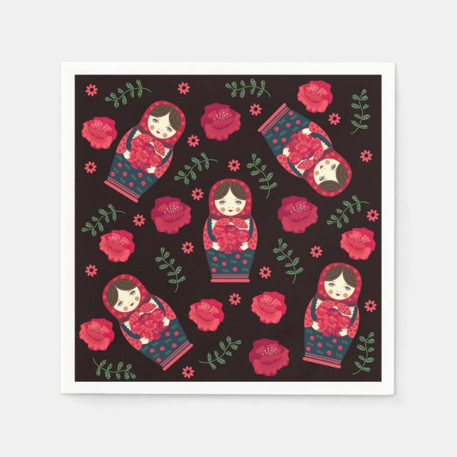 Nesting Dolls Napkin (Front)