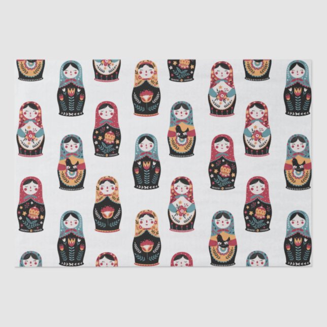 Nesting Dolls  Tissue Paper (Front)
