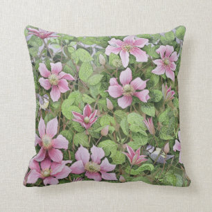 Nesting in Clematis Cushion