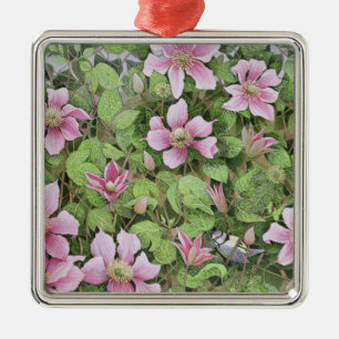 Nesting in Clematis Metal Tree Decoration