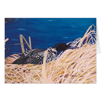 Nesting Loon Card